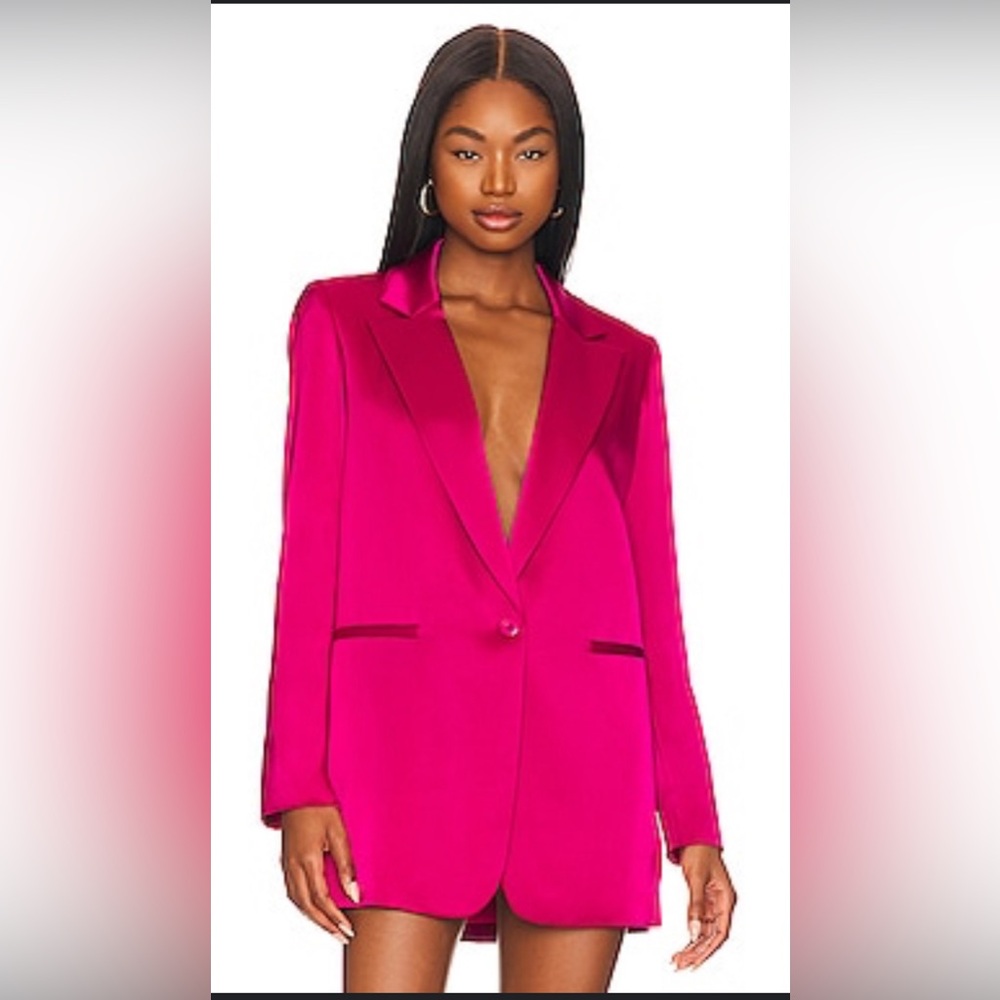 Alice and Olivia Denny Notch Collar Boyfriend Blazer Size 0 $598